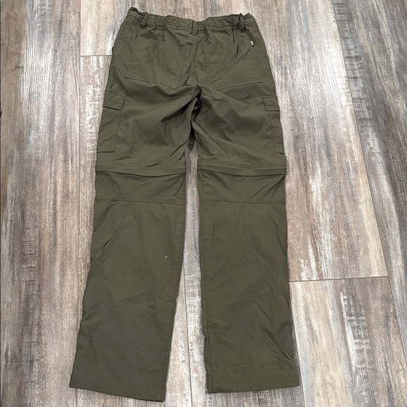 REI Sahara Adjustable Convertible zipoff olive green hiking pants large 14-16 - Picture 5 of 12